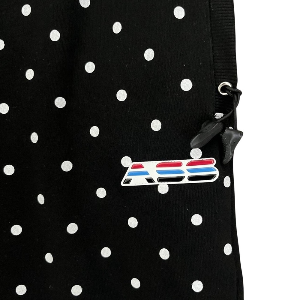 Adam Selman Sport Polka Dot Jogger Sweatpants Black White XS - Picture 8 of 12